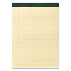 Recycled Legal Pad, Wide/Legal Rule, 40 Canary-Yellow 8.5 x 11 Sheets, Dozen