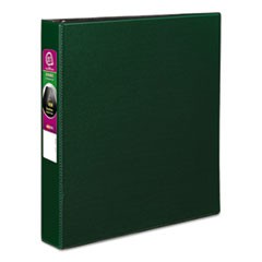 Durable Non-View Binder with DuraHinge and Slant Rings, 3 Rings, 1.5" Capacity, 11 x 8.5, Green