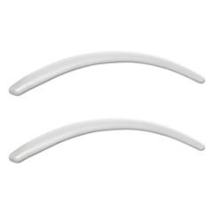 Alera Neratoli Series Replacement Arm Pads, Leather, 1.77w x .59d x 15.15h, White, 1 Pair