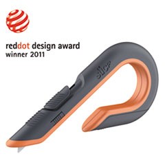 Box Cutters, Double Sided, Replaceable, Carbon Steel, Gray, Orange