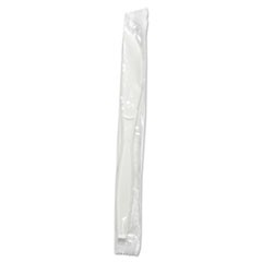 Heavyweight Wrapped Polypropylene Cutlery, Knife, White, 1,000/Carton