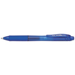 EnerGel-X Gel Pen, Retractable, Medium 0.7 mm, Blue Ink, Blue Barrel, Dozen