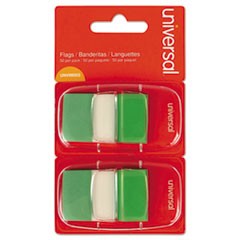 Page Flags, Green, 50 Flags/Dispenser, 2 Dispensers/Pack