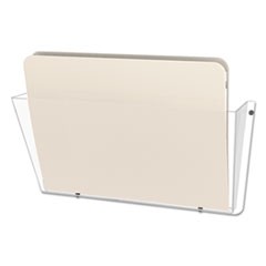 Unbreakable DocuPocket Wall File, Letter, 14 1/2 x 3 x 6 1/2, Clear