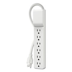 Home/Office Surge Protector, 6 Outlets, 10 ft Cord, 720 Joules, White