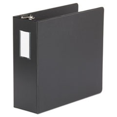 Deluxe Non-View D-Ring Binder with Label Holder, 3 Rings, 4