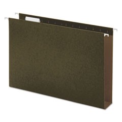 Box Bottom Hanging File Folders, Legal Size, 1/5-Cut Tab, Standard Green, 25/Box