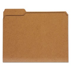 Reinforced Kraft Top Tab File Folders, 1/3-Cut Tabs, Letter Size, Kraft, 100/Box