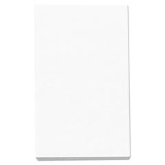 Loose White Memo Sheets, 3 x 5, Unruled, Plain White, 500/Pack