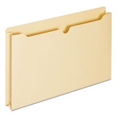 Economical Manila File Jackets, Straight Tab, Legal Size, Manila, 50/Box