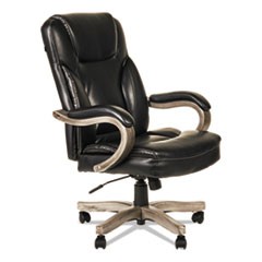 Alera Transitional Series Executive Wood Chair, Supports 275 lb, 19.09