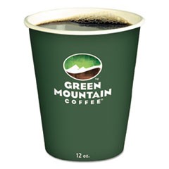 Paper Hot Cups, 12oz, Green Mountain Design, Multi, 1000/Carton