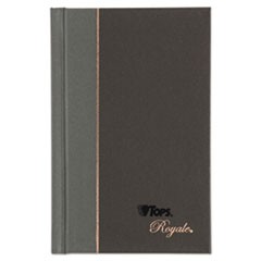 Royale Casebound Business Notebook, College, Black/Gray, 5.5 x 3.5, 96 Sheets