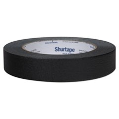 Color Masking Tape, 3" Core, 0.94" x 60 yds, Black