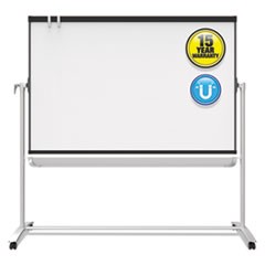 Prestige 2 Mobile Presentation Easel,  6 ft x 4 ft, Silver/Graphite