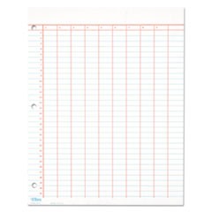 Data Pad with Numbered Column Headings, Data/Lab-Record Format, Wide/Legal Rule, 10 Columns, 8.5 x 11, White, 50 Sheets