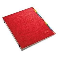 Expanding Desk File, 23 Dividers, Alpha, Letter-Size, Red Cover