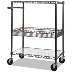 CART,WIRE, 3 TIER BLACK