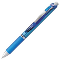 EnerGel RTX Gel Pen, Retractable, Medium 0.7 mm Needle Tip, Blue Ink, Blue/Gray Barrel