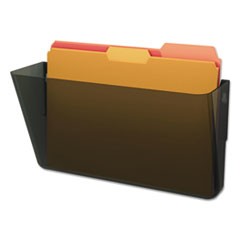 DocuPocket Stackable Wall Pocket, Letter Size, 13" x 4", Smoke