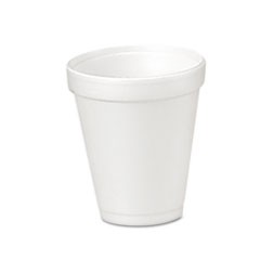 Foam Drink Cups, 4 oz, 50/Bag, 20 Bags/Carton
