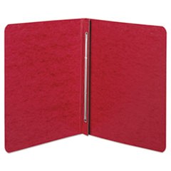 Pressboard Report Cover with Tyvek Reinforced Hinge, Two-Piece Prong Fastener, 3" Capacity, 8.5 x 11, Executive Red