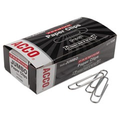 Paper Clips, Jumbo, Silver, 1,000/Pack