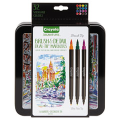 Crayola Brush & Detail Dual Tip Markers