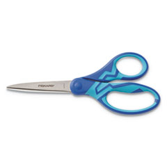 Kids/Student Softgrip Scissors, Pointed Tip, 7