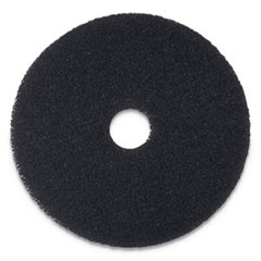 Stripping Floor Pads, 12" Diameter, Black, 5/Carton