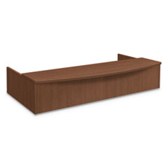 Foundation Reception Station with Bow Front, 72" x 36" x 14.25", Shaker Cherry