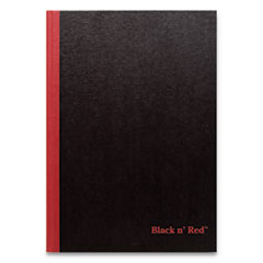 Hardcover Casebound Notebooks, SCRIBZEE Compatible, 1-Subject, Wide/Legal Rule, Black Cover, (96) 9.75 x 6.75 Sheets