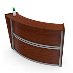 Reception Desk, 72 x 32 x 46, Cherry