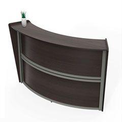 Reception Desk, 72 x 32 x 46, Mocha