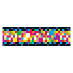 Bolder Borders, 2.75" x 35.75 ft, Pixels, Assorted Colors