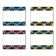 Terrific Labels Name Tags, Dots Design, 3" x 2.5", Assorted Colors, 36/Pack