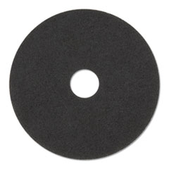 Stripper Floor Pads 7200, 14" Diameter, Black, 5/Carton