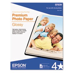 Epson Premium Photo Paper Glossy (8.5" x 11") (50 Sheets/Pkg)