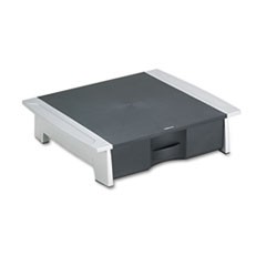 Office Suites� Printer/Machine Stand, 21 1/4 x 18 1/16 x 5 1/4, Black/Silver