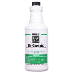 Hi-Genic Non-Acid Bowl and Bathroom Cleaner, 32 oz Bottle, 12/Carton