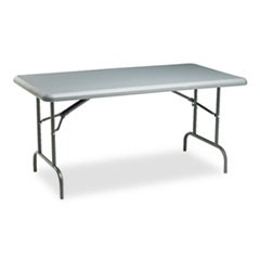 IndestrucTable Industrial Folding Table, Rectangular, 60" x 30" x 29", Charcoal