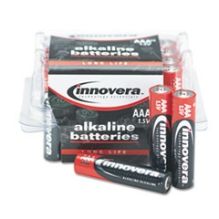 Alkaline Batteries, AAA, 24 Batteries/Pack