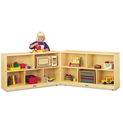 29.5" Height x 96" Width x 15" DepthFloor - Foldable, Lockable, Stain Resistant, Sturdy - White - Baltic Birch Plywood - 1 Each