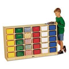 30 Compartment(s) - 35.5" Height x 57.5" Width x 15" Depth - Durable, Non-yellowing - Baltic - Rubber, Acrylic - 1 Each