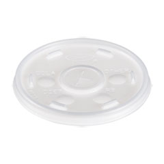 Plastic Cold Cup Lids, Fits 10 oz Cups, Translucent, 100 Pack, 10 Packs/Carton