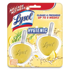 Hygienic Automatic Toilet Bowl Cleaner, Lemon Breeze, 2/Pack