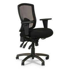 Alera Etros Series Mesh Mid-Back Petite Multifunction Chair, Supports Up to 275 lb, 17.16