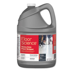 Floor Science Heavy Duty Floor Stripper, Liquid, 1 gal Bottle, 4/Carton