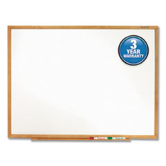 Classic Series Total Erase Dry Erase Board, 72 x 48, Oak Finish Frame