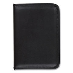 Professional Padfolio, 3/4w x 9 1/4h, Open Style, Black